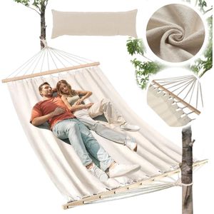 Hangmat - 2 persoons - 200x140cm - beige