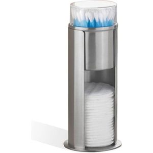 Wattenstaafje en Katoenen Pad Organizer met Deksel - Badkamer Ijdelheidsorganisator 7,3 x 2,9 inch