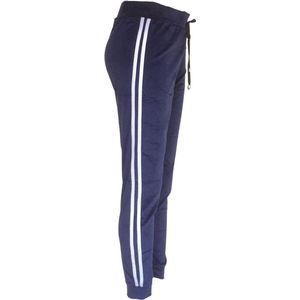 Stijlvolle Dames Joggingbroek / Trainingbroek / Sportbroek | Sweat Pants | Donker Blauw - M