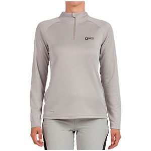 +8000 Lua Half Rits Lange Mouw T-shirt