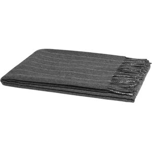 Yumeko plaid kasjmierblend stripe charcoal 130x190