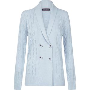 Felix Hardy - Gebreide Cardigan - Babyblauw - Vest Dames