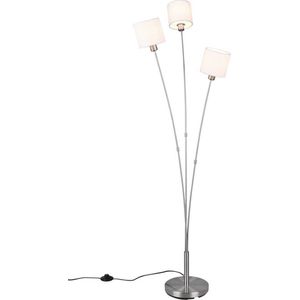 Trio Tommy - Vloerlamp - Nikkel