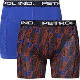 Petrol Industries - Heren 2-pack Boxershorts All-over Print Petrol Logo - - Maat M