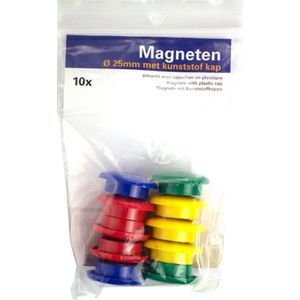 Kangaro magneten - 24mm - 10 stuks - assorti kleuren - K-50280