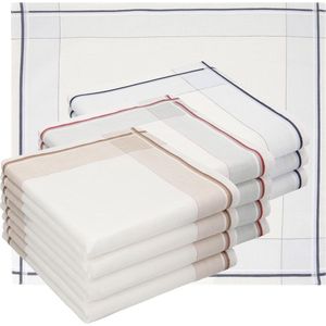 Heren stoffen zakdoeken 100% katoen grootte 40 x 40 cm dessin 59 - Betz Lord 1 Set