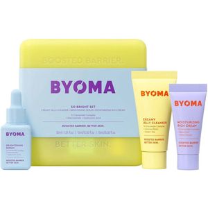 BYOMA Brightening Starter Skincare Kit - Jelly Cleanser - Brightening Serum -Rich Cream