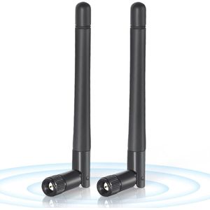 Dual Band WiFi Antenne 3dBi SMA Mannelijk – Perfect voor Routers en Draadloze Apparaten (2-pack)