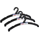 Plasticforte - Kledinghangers - Zwart - 15x - Kunststof - 42 x 18 cm