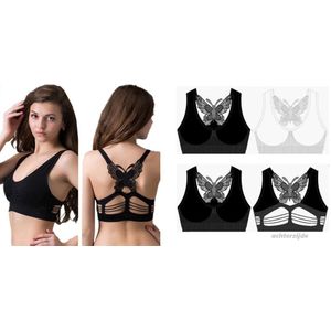 Sweet Angel Vlinder Bra - Sport Bra - 3Pack - Confectiemaat S/M - Cup A/B