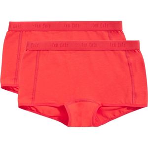 Basics shorts rood 2 pack voor Meisjes | Maat 170/176