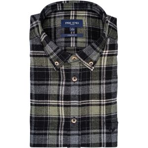 Pre End - Overhemd heren - flanel - green black - maat 3XL