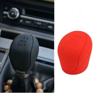 Actie4you® - Siliconen Pook Hoes - Pook Cover - Versnellingspook Beschermer - Autopook Cover - Met Anti Slip - Rekbaar – Rood