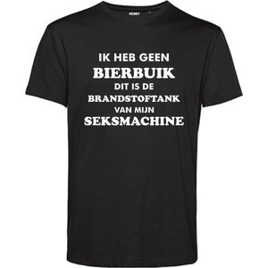 T-shirt Ik heb geen Bierbuik | Oktoberfest dames heren | Carnavalskleding heren dames | Foute party | Zwart | maat XL