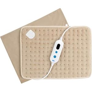 Warmtekussen oplaadbaar - Warmtekussen elektrisch - Warmtekussen nek en schouders - Beige