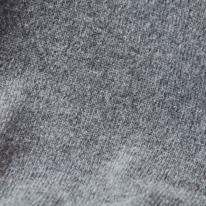 Osborne Knitwear Trui met rits heren - Lamswollen schipperstrui heren - sweater heren met rits - Grey Mix/Indigo Melange - 2XL