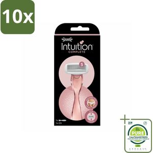 10 x Wilkinson Sword - Scheermes - Intuition Complete - Efficiënt - 1 scheermes - Grootverpakking - Scheermes - Scheermesje - Scheerapparaat - Scheermes Voor Vrouwen - Gladde Huid