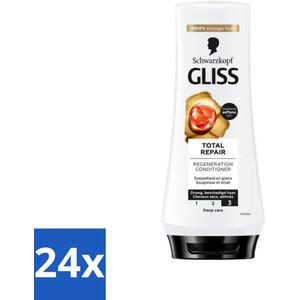 Gliss - Hair Repair - Conditioner voor Totaal Herstel - 200 ml - Voordeelverpakking - 24 stuks