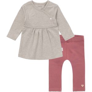 Noppies - Kledingset - 2 delig - Jurk Nevada Taupe - Legging Santa Fe Nocturne - Maat 68