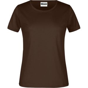 James And Nicholson Dames/dames Ronde Hals Basic T-Shirt (Bruin)