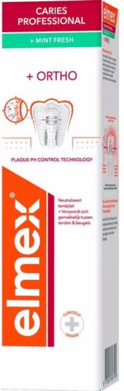 Elmex Tandpasta Anti-Cariës Professional Ortho - 12 x 75 ml - Voordeelverpakking