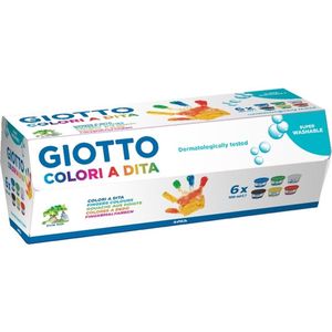 Vingerverf Giotto Multicolour 6 Onderdelen 100 ml
