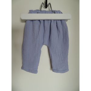 Newborn Baby legging - jongens legging - zomer - blauw - maat 50/56 - ( handgemaakt Sweet Baby Bedstraw )