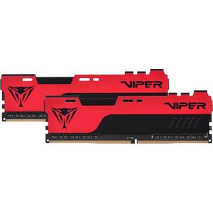 Patriot - Viper Elite II - RAM - Zwart - Rood - 2 x 16GB - 3200 MHz - DDR4 - DIMM 288 pin