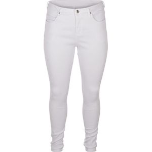 ZIZZI JEANS, LONG, AMY Dames Jeans - White - Maat 56/78 cm