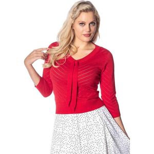 Dancing Days - CHARLIE CHEVRON Top - XL - Rood