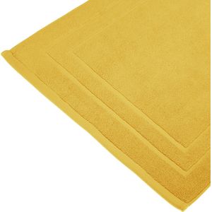 Atmosphera Badkamerkleed/badmat voor vloer - 50 x 70 cm - okergeel