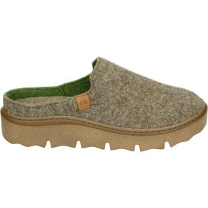 Westland - CARMAUX 01 - Dames Pantoffels - Kleur: Taupe - Materiaal: Stof