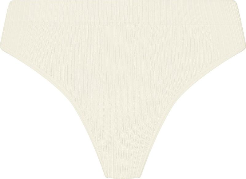 Hunkemöller Dames Lingerie Hoog uitgesneden string Dianne - Wit - maat XS