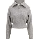 Zusss Trui Trui Met Rits 0305 099 0009 Middengrijs Dames Maat - XS