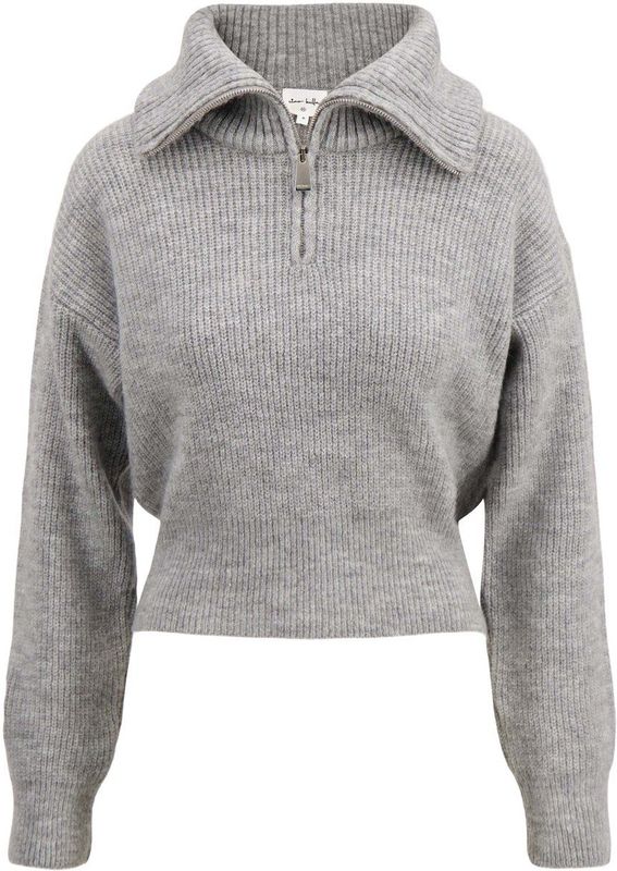Zusss Trui Trui Met Rits 0305 099 0009 Middengrijs Dames Maat - XS