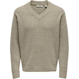 ONLY&SONS - ONSMOVE RLX BRUSHED V-NECK KNIT - Heren - Gebreide truien