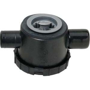Reich afvoerplug zwart 39 mm met 2 aansl.