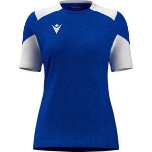 Macron Glory Sphinx Shirt Korte Mouw Dames - Royal / Wit | Maat: M