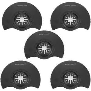 5 Stuks Halve Maan Cirkelzaagbladen - Halfronde Oscillerende Bladen Multitool Accessoires Set voor Repareren en Snijden