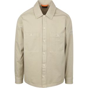 Hugo - Locky_2_M - Overhemd - Beige - Lange Mouwen - Polyester