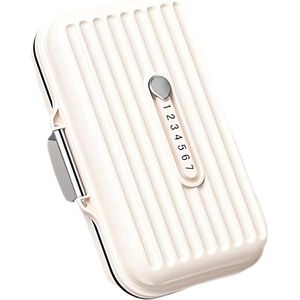 Reizigingsmedicijnendoos (Wit) - Kleine Medicijn Houder, 7 Vakken & Drievoudige Afdichting, Geschikt voor Reizen & Dagelijks Gebruik