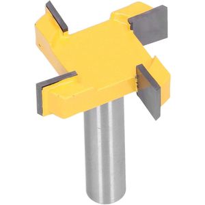 Verharding Carbide Getipt Oppervlak Houtbewerking Frees Schaven Tool met 4 Fluit voor CNC Spoilboard Massief Hout(8MM Schacht)