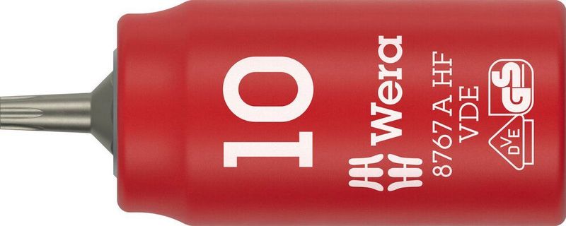 Wera - 8767 C VDE HF TORX Bitdop - Geïsoleerd - 1/4 - TX 10