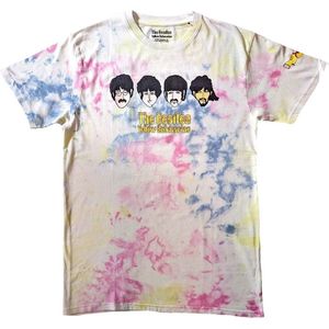 The Beatles - Yellow Submarine Heads & Apple Bonkers Heren T-shirt - S - Multicolours