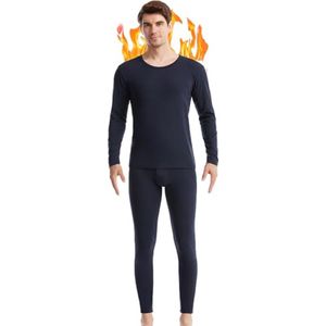 Dun thermisch ondergoed voor heren set winter basislaag boven- en onderkant