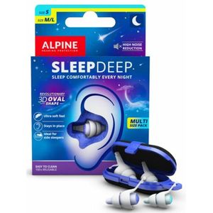 2x Alpine Oordopjes Sleepdeep Multisize Pack 2 sets
