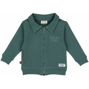 Frogs and Dogs - Pilot Club Baby Zipped Sweater | Sea Pine - Katoen - Maat 68