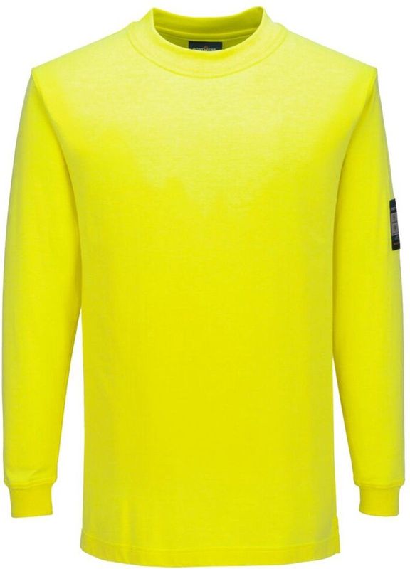 Portwest Modaflame gebreid FR T-shirt met lange mouwen FR806 - Geel - L