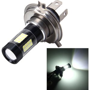 H4 7W 420LM 6000K Autorichtlampen met 42 SMD-3528 LED-lampen, DC 12V (wit licht)