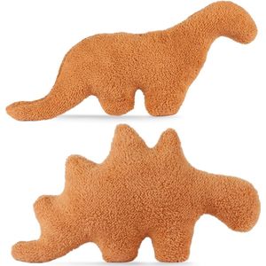 Dino kussen - Grappig kip nuggets dinosaurus design - Verjaardagscadeaus voor meisjes en jongens